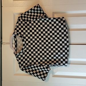 Checkerboard croptop (S)